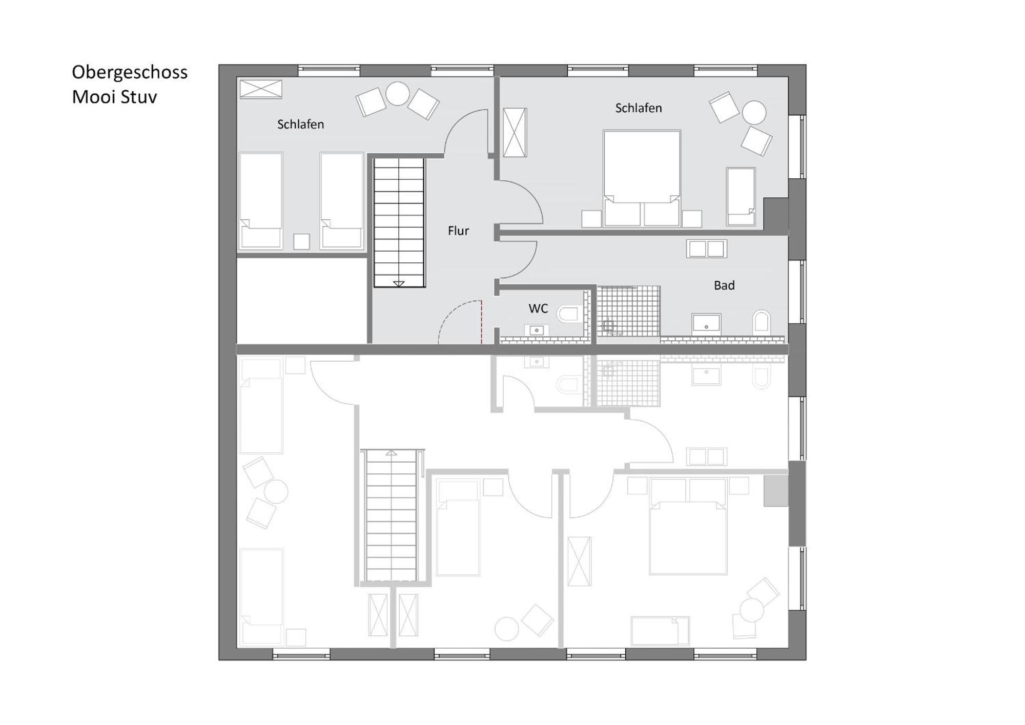Mooi Stuv , Maisonettenwohnung , Gulfhof , Kachelofen Norden Exterior foto