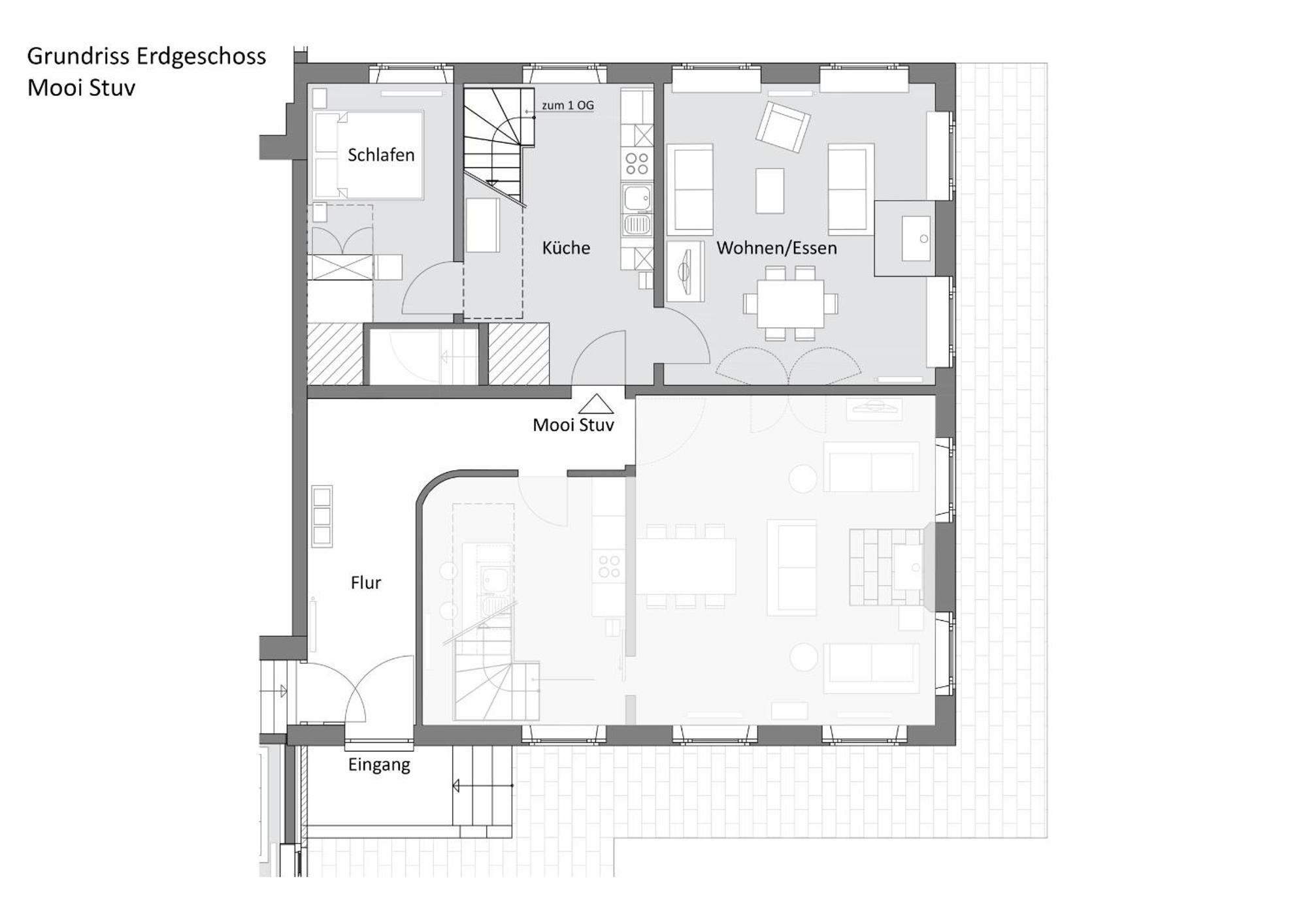 Mooi Stuv , Maisonettenwohnung , Gulfhof , Kachelofen Norden Exterior foto
